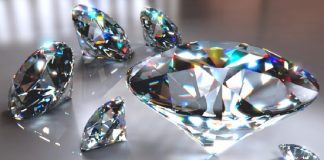 display in diamante
